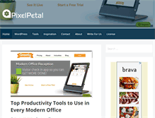 Tablet Screenshot of pixelpetal.com